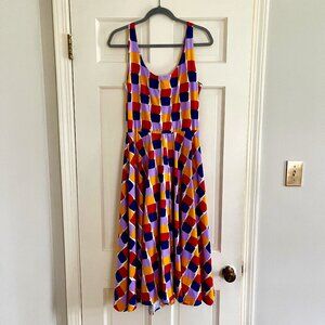 NWT Nooworks - Vacation Grid Dress XL